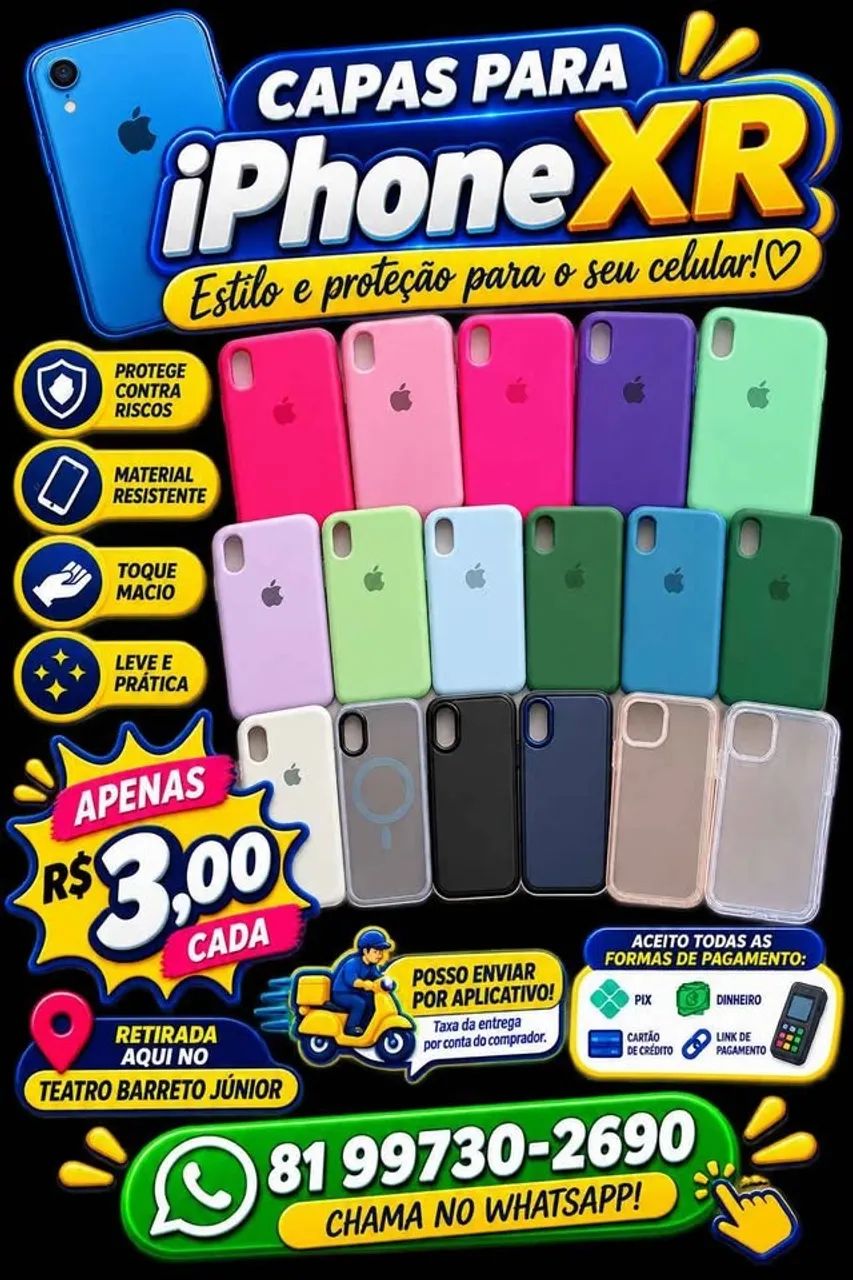 Capa para iPhone XR (seminovas)