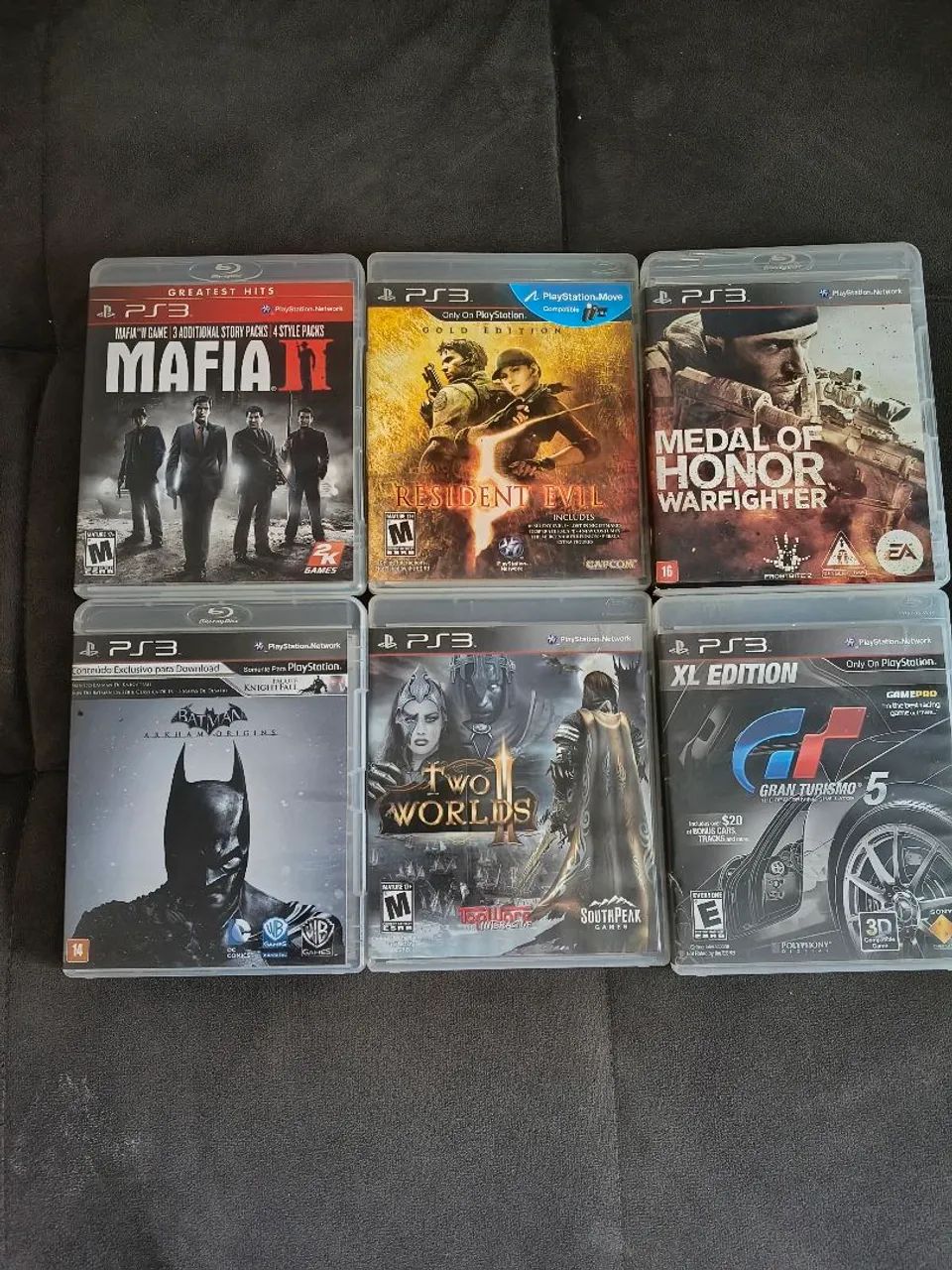 Lote com 6 jogos de ps3