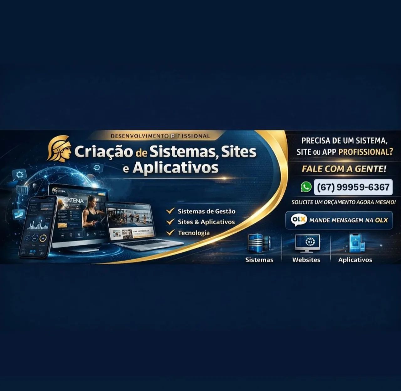 Desenvolvimento de sistemas, sites, aplicativos