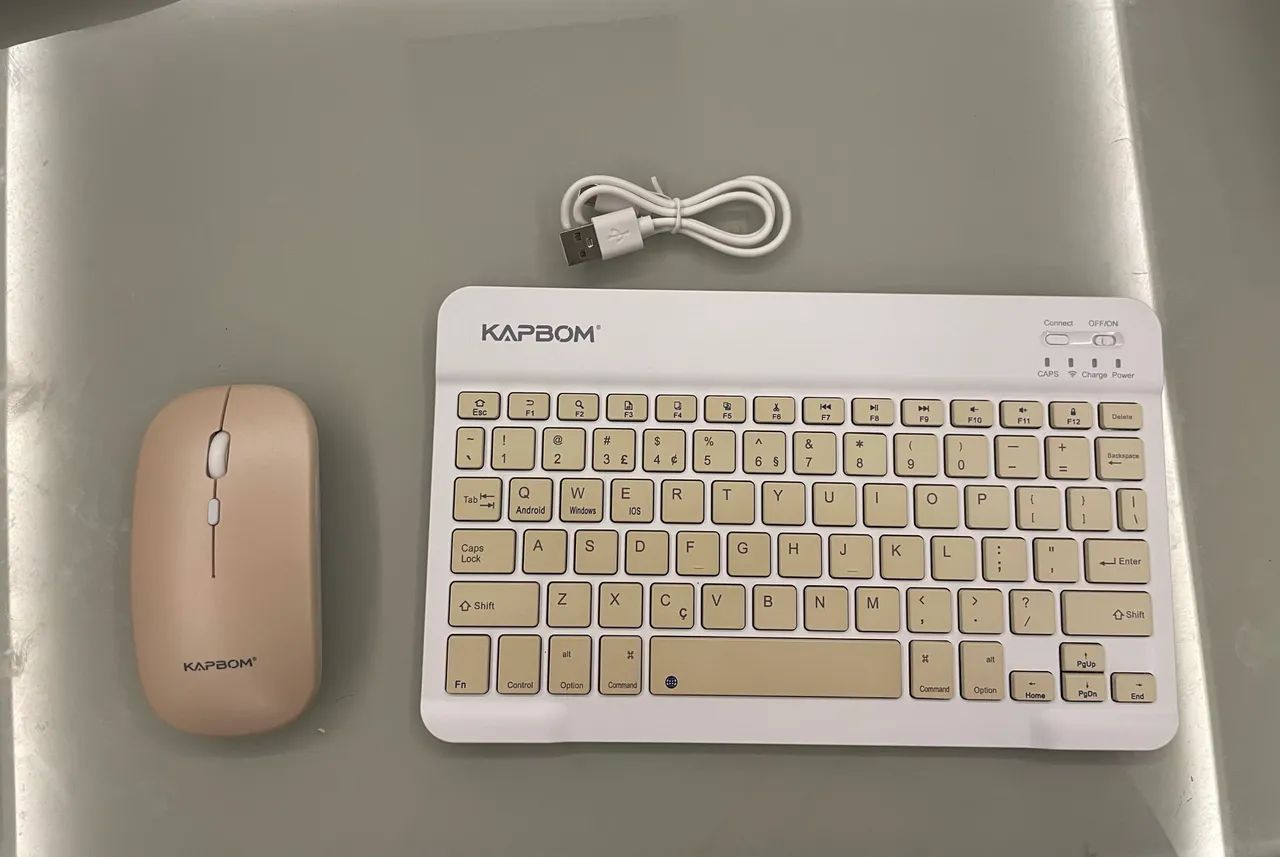 Kit Teclado e Mouse Sem fio- Bluetooth