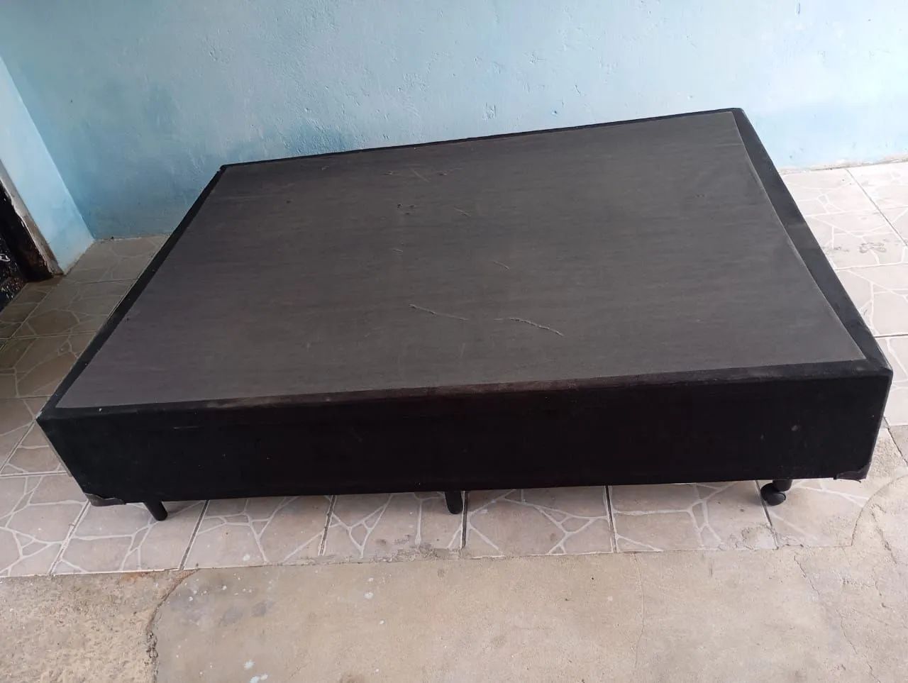 box de casal tamanho padrão de veludo  - Foto 3