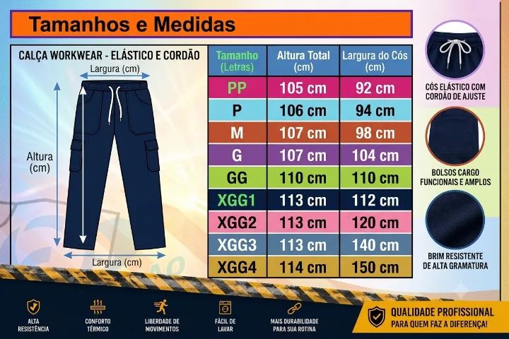 Calça em helanca para uso profissional - Foto 3