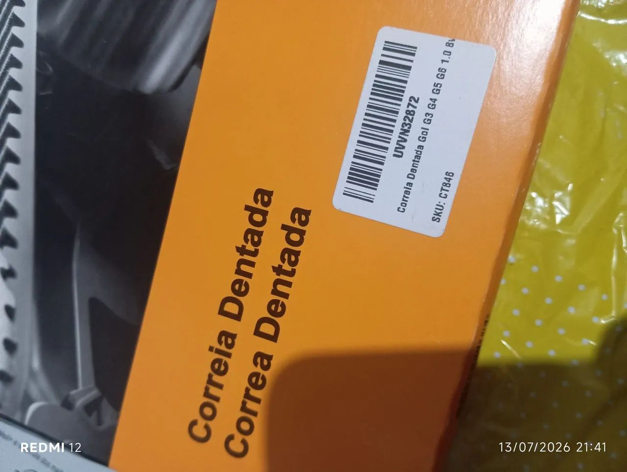 correia dentada lacrada na caixa 
