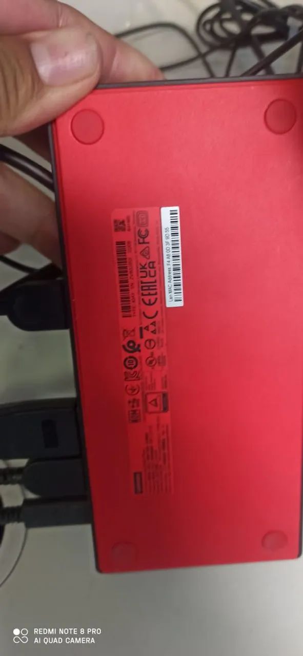 Thinkpad Thunderbolt 4 Workstation Dock Preto/vermelho - Foto 3