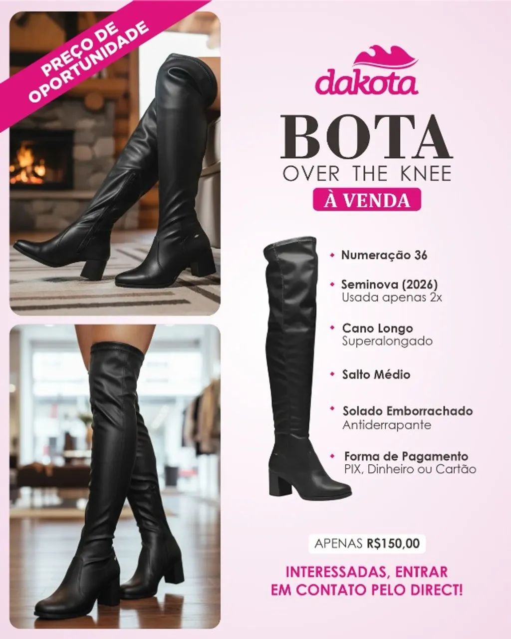 Bota over the knee - Foto 2