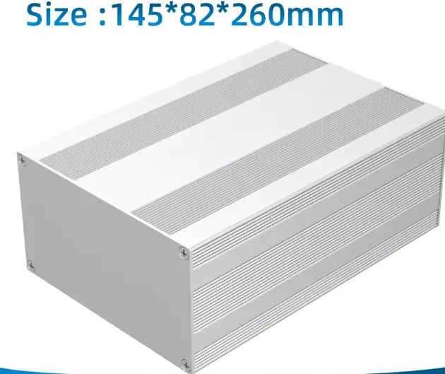 CAIXA DE ALUMINIO PARA PROJETO ELETRICO 145MM-82MM-260MM - Foto 2
