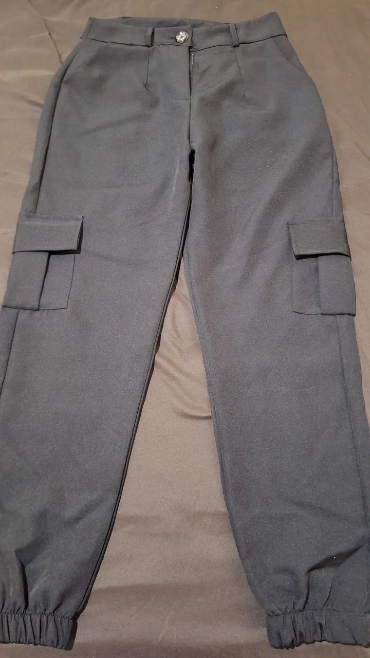 Calça cargo alfaiataria Tam P