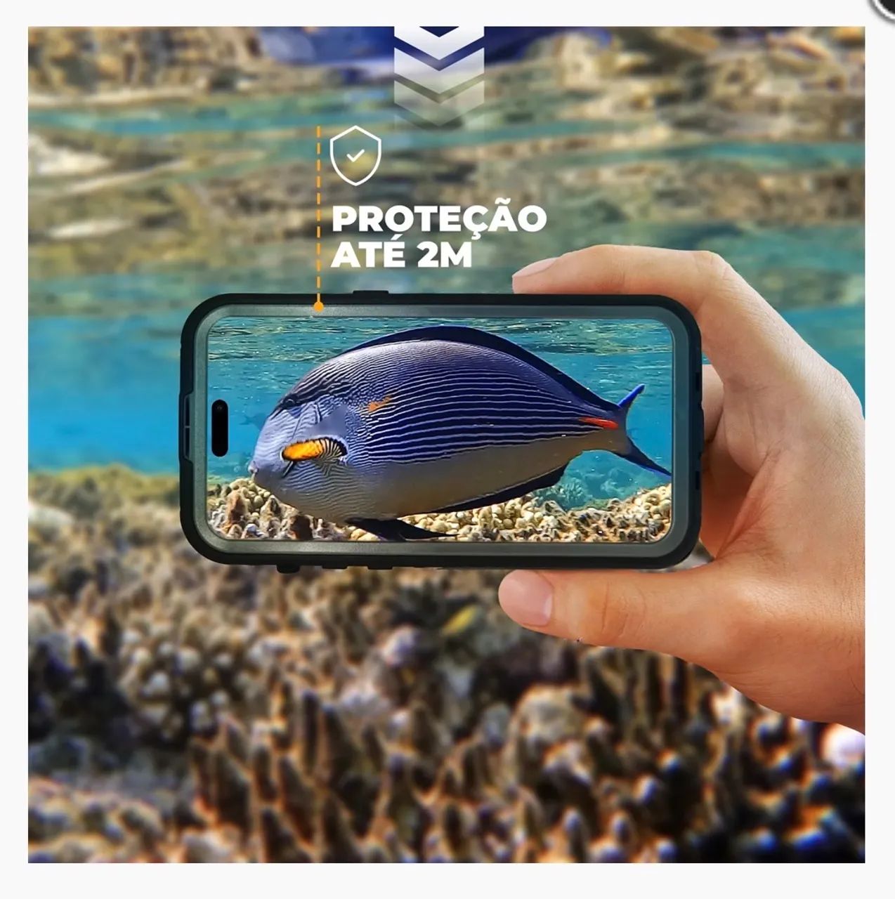 Apple IPhone 14 Pro - Capa à Prova d'água Nautical Transparente - Gshield - Foto 4