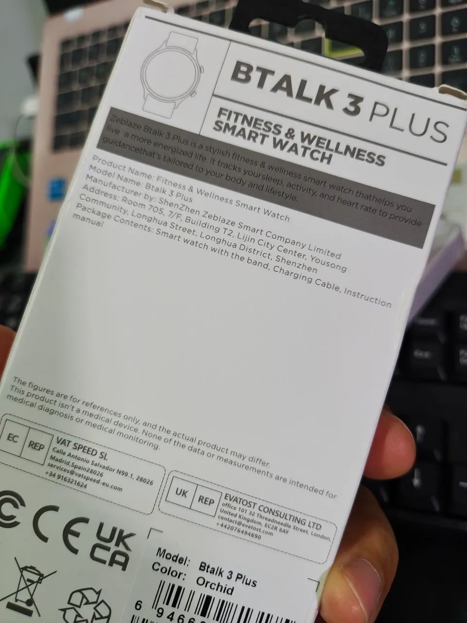 Smartwatch zeblaze b talking 3 plus à prova d'água - Foto 4