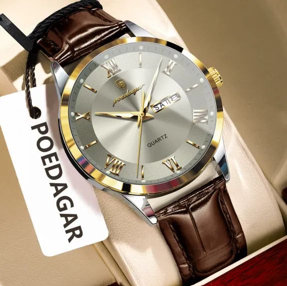 Relógio Masculino Poedagar 978L-1 Estilo Clássico com Números Romanos  - Foto 2