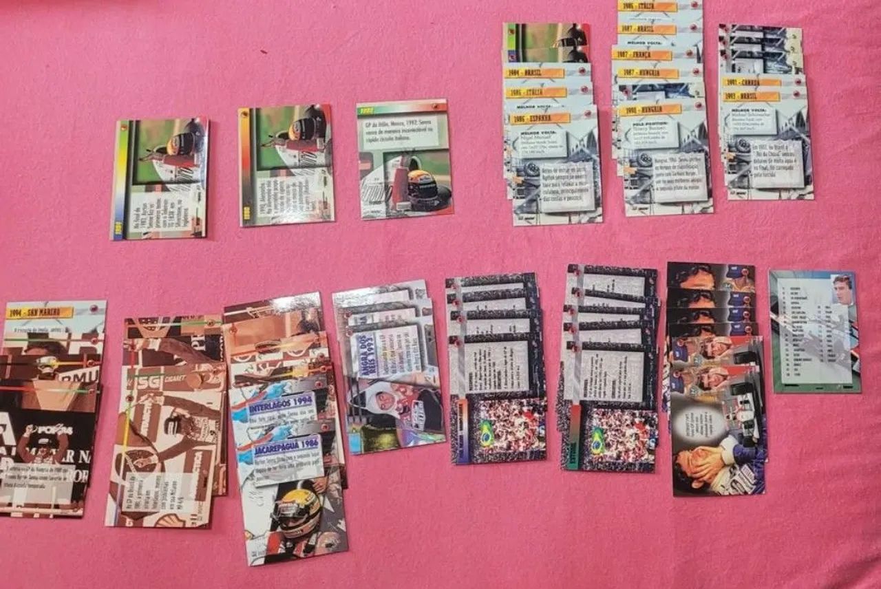lote card Ayrton Senna perfil de um herói - Antiguidades - Marapé