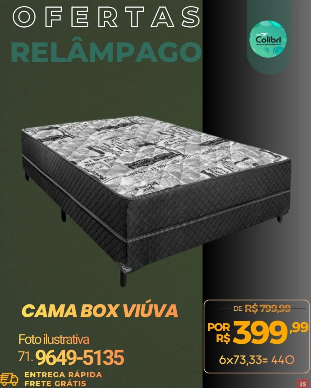 Cama Box Casal Promoção 