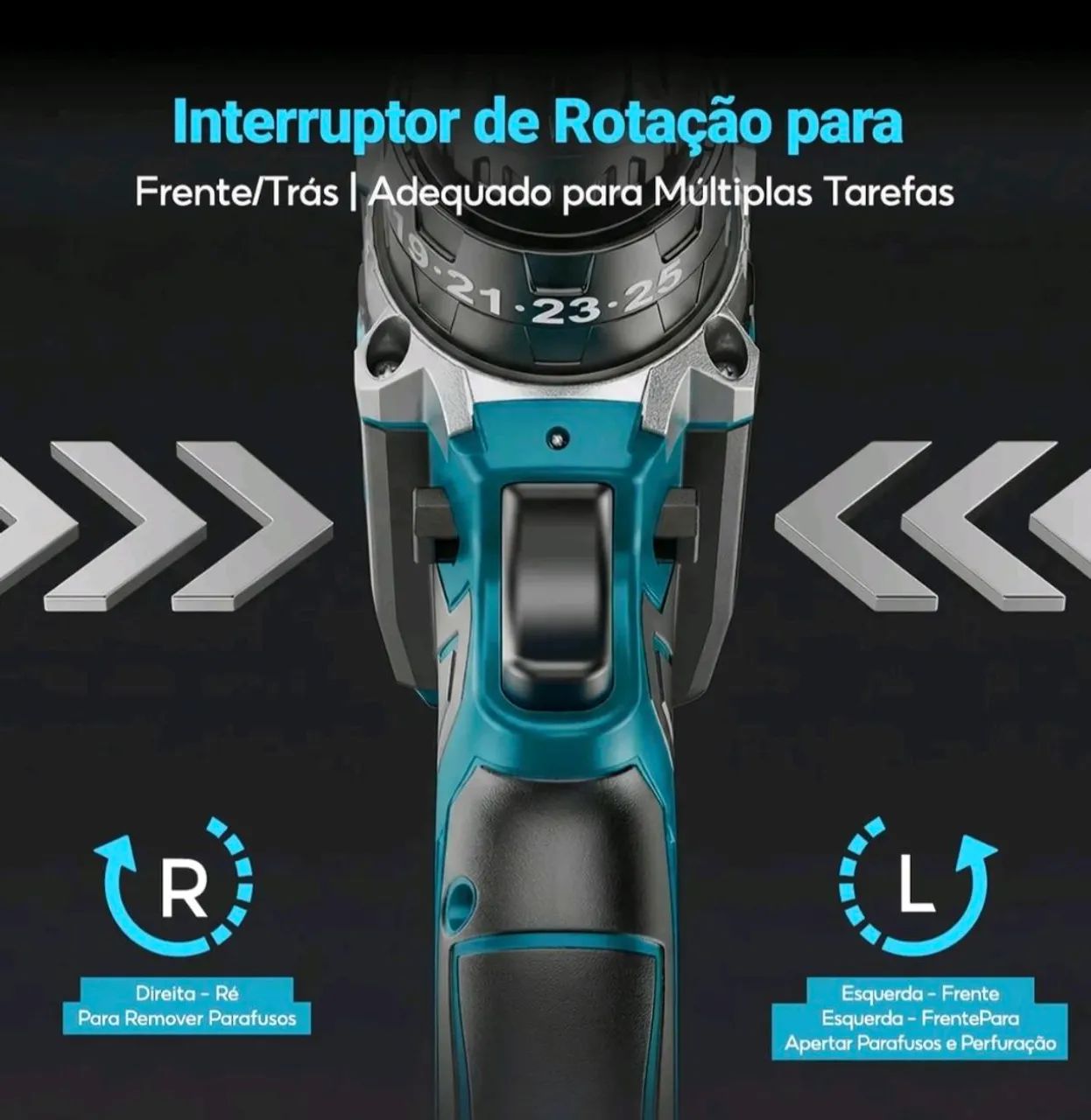 Furadeira e parafusadeira com 2 baterias 48v - Ferramentas de