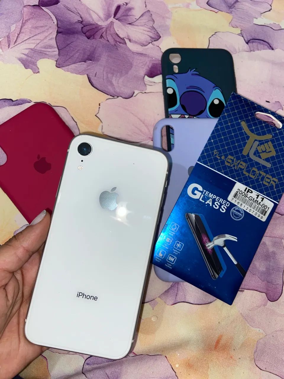 iPhone XR Branco + Kit com 3 Capinhas e Película de Vidro - Foto 3