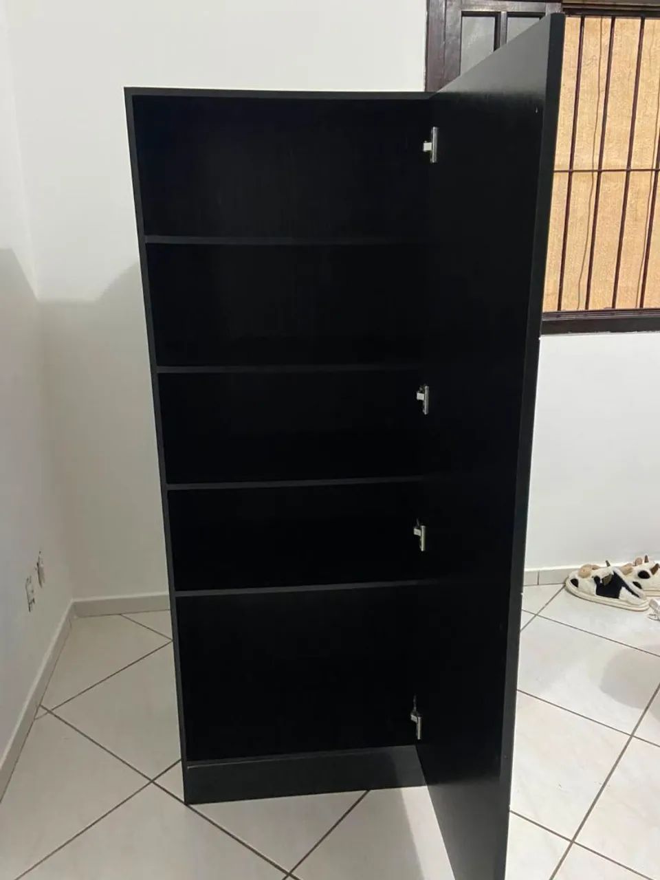 Sapateira com espelho cor preta - Foto 4