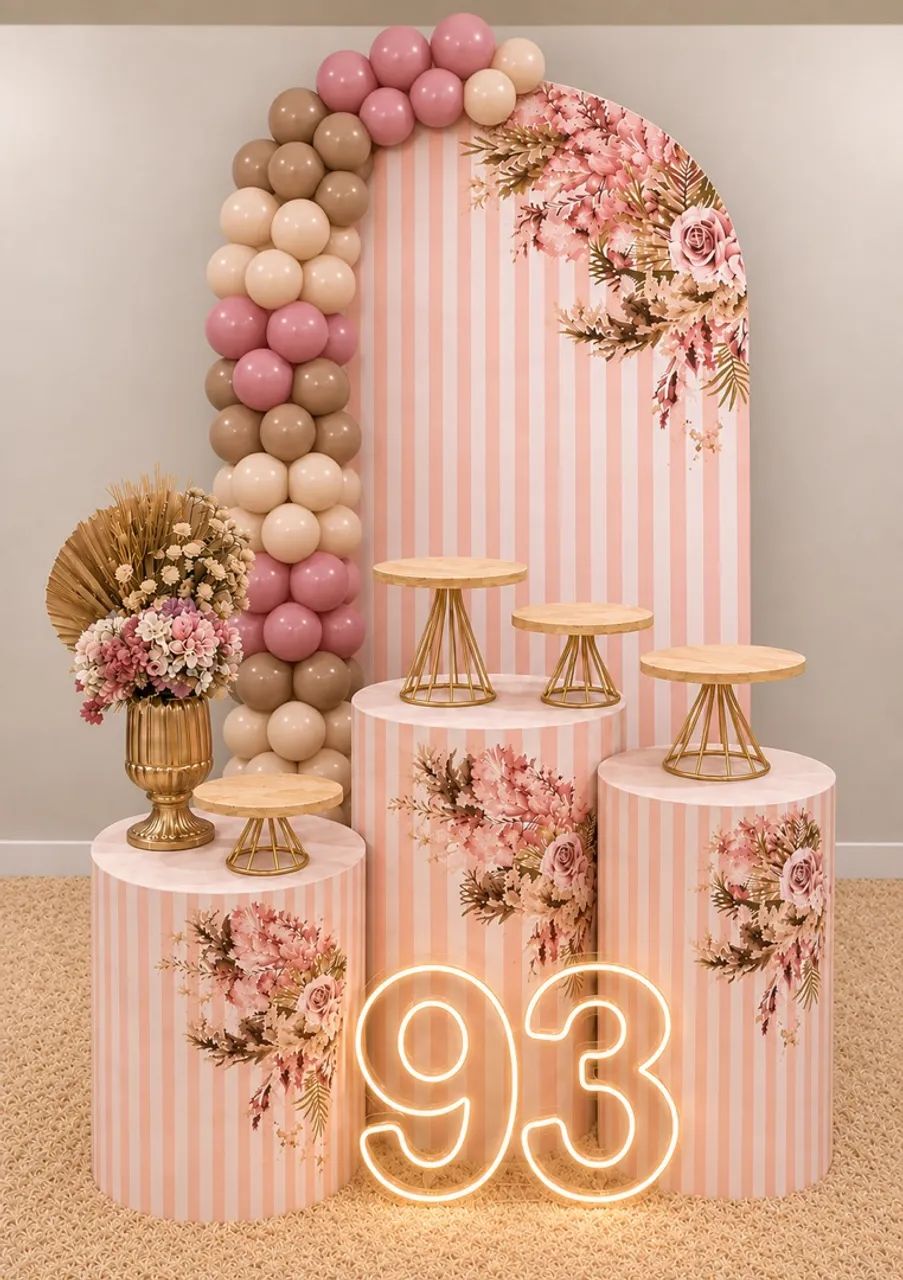 Decoração pegue e monte luxo 