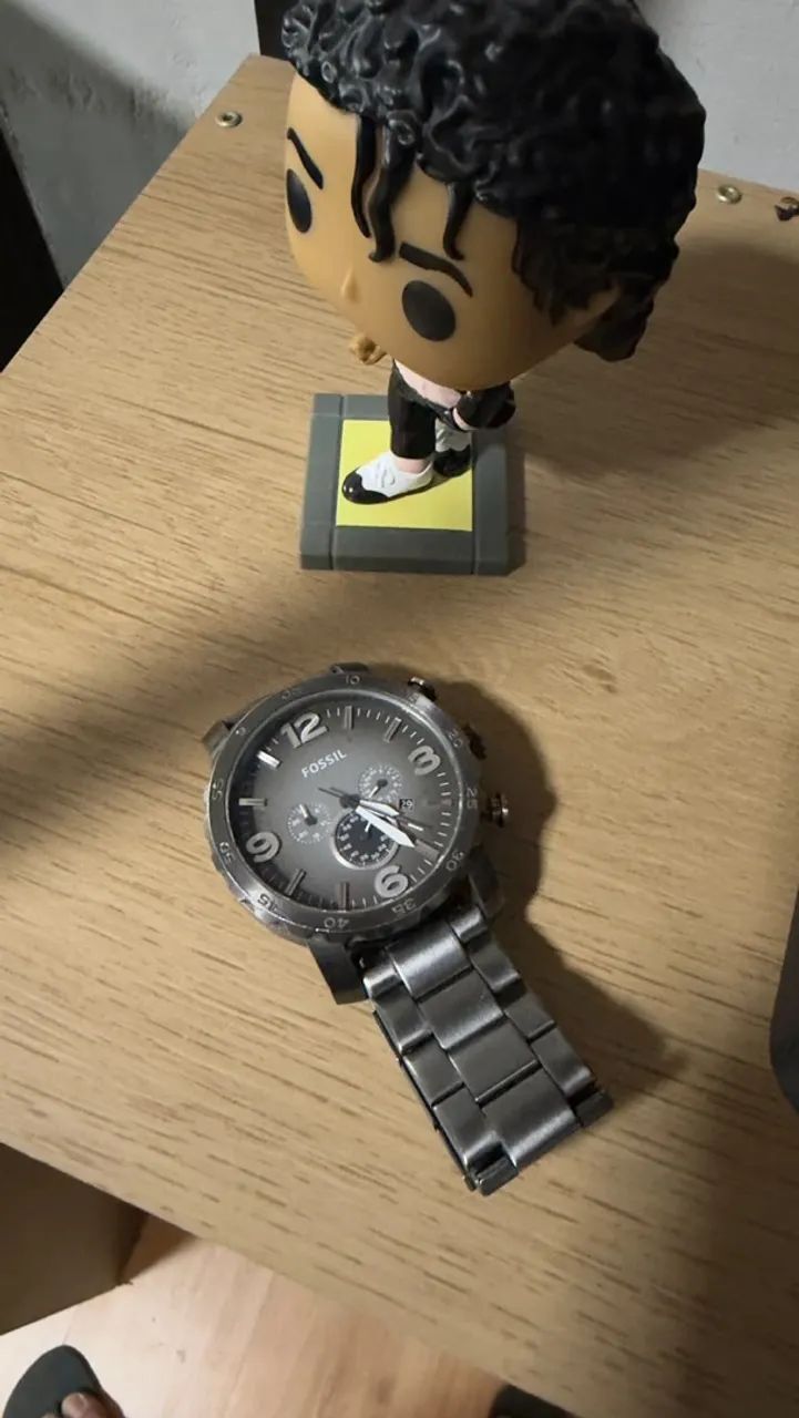 relógio fossil pulseira de metal