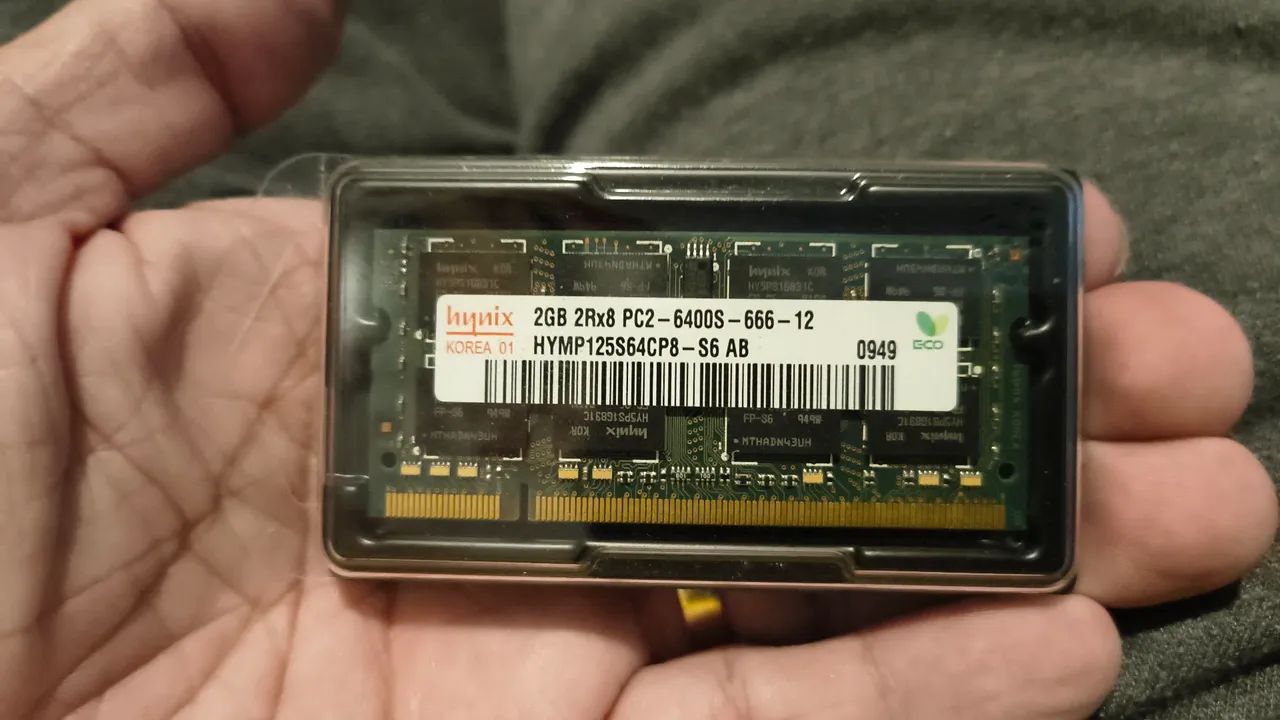 2GB memória DDR2 para notebook