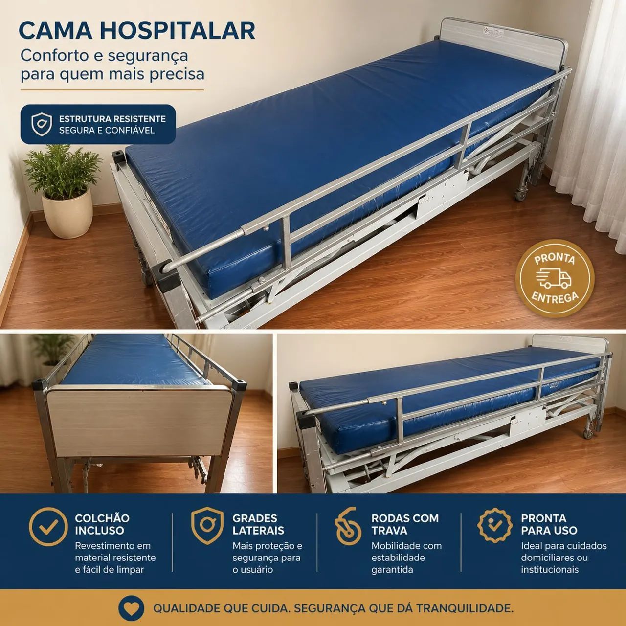 Cama hospitalar  - Foto 3