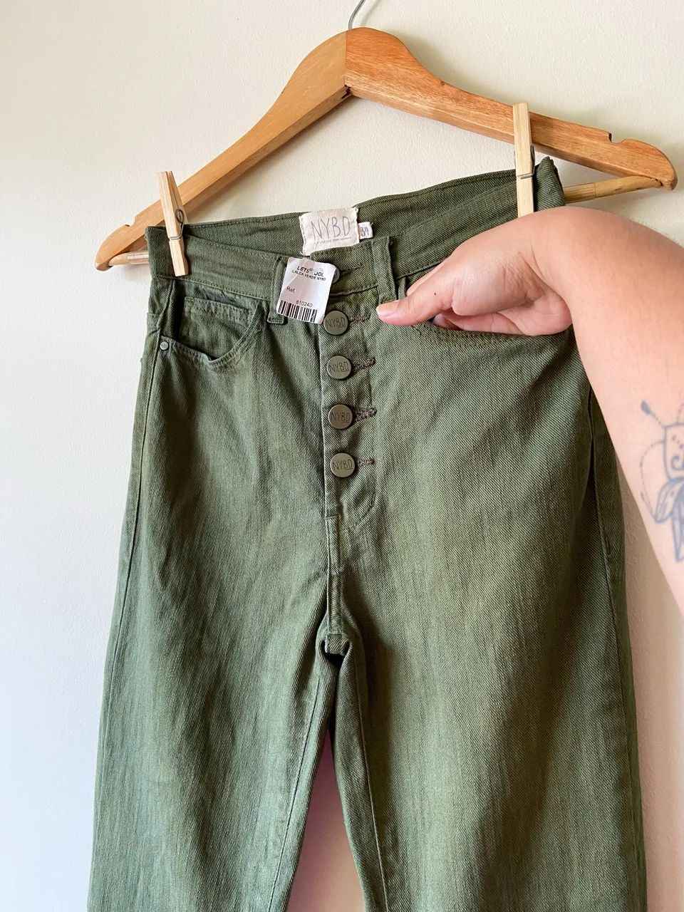 Calça flare verde - N.Y.B.D  - Foto 3