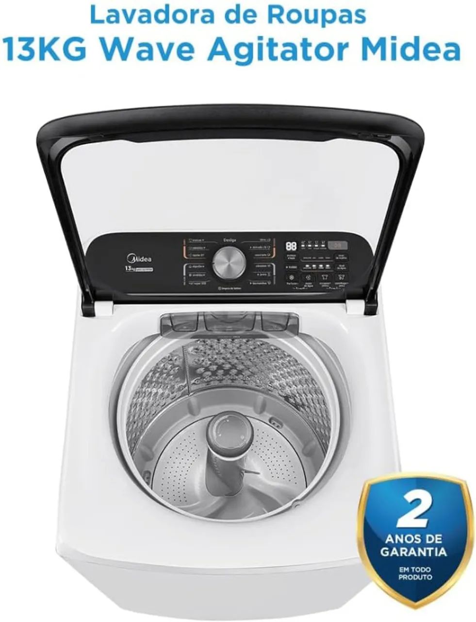 Lavadora de Roupas Midea Wave Agitator 13KG - Foto 3