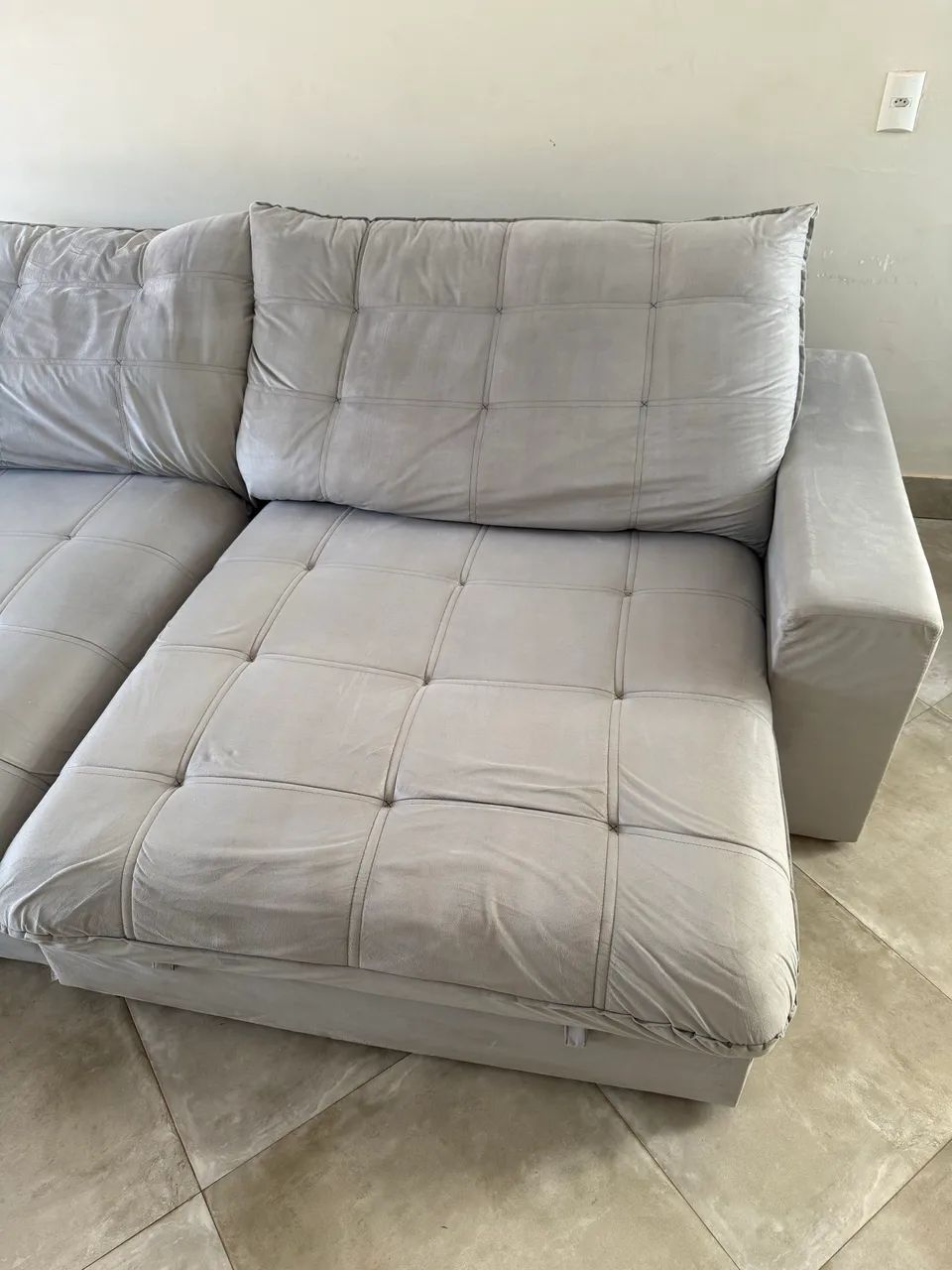 sofá retrátil e reclinável usado  - Foto 2