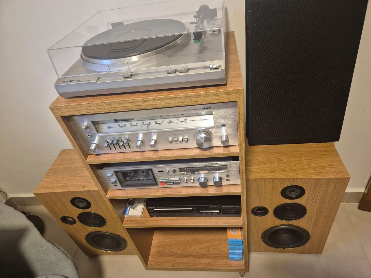 Sistema modular de som Polyvox. Vintage