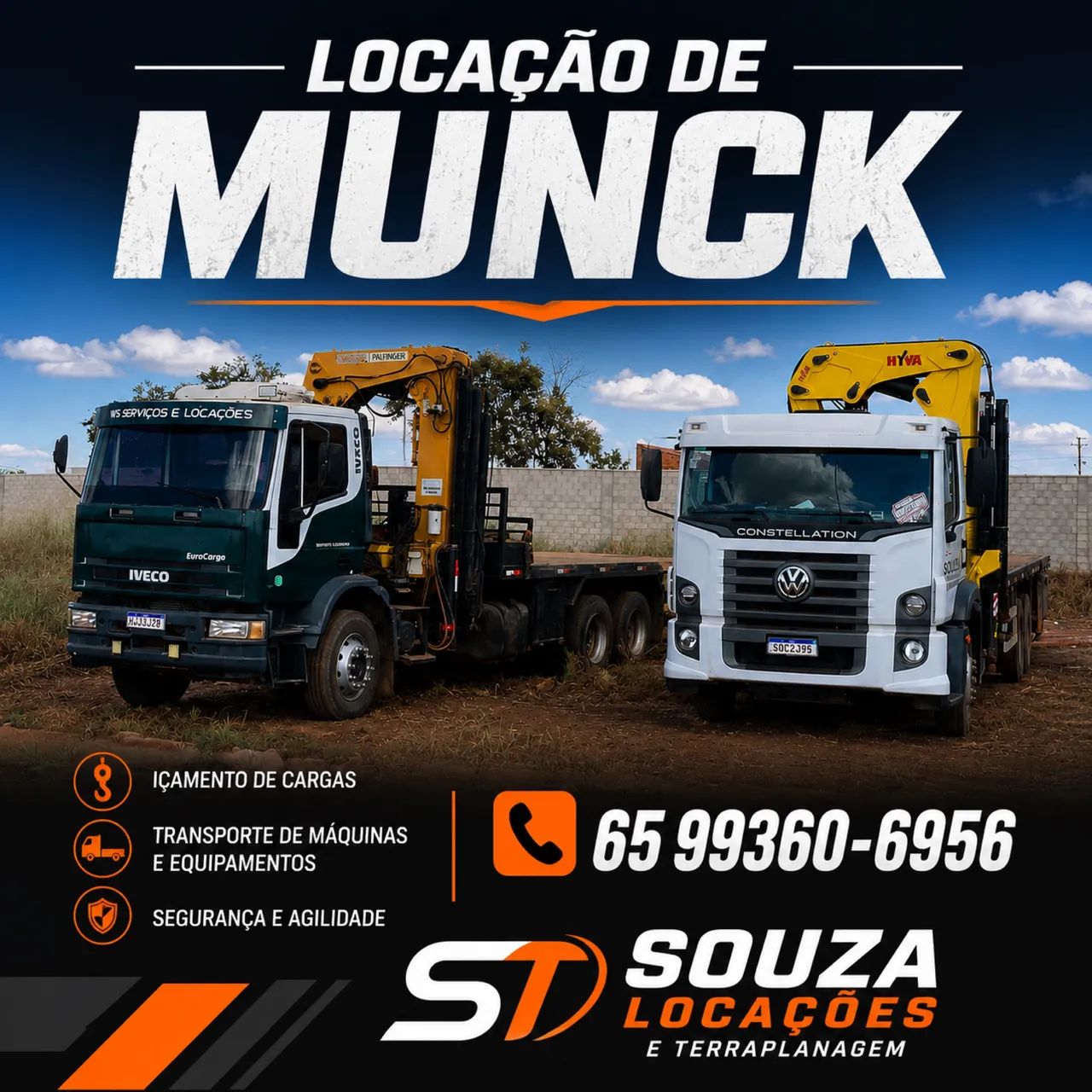Munck, Caminhão Caçamba e Empilhadeiras para Locação - Foto 3