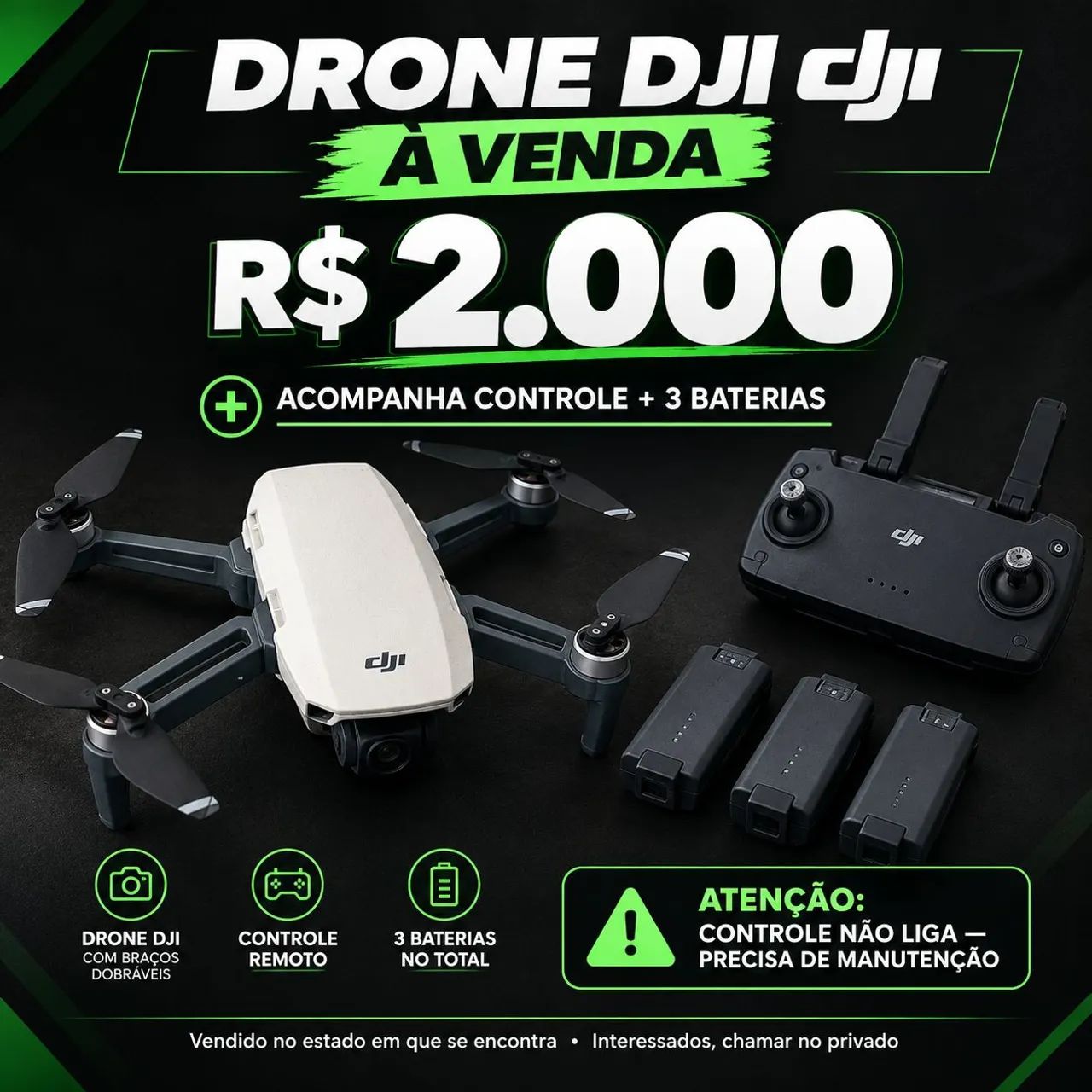 Vende-se drone djl 