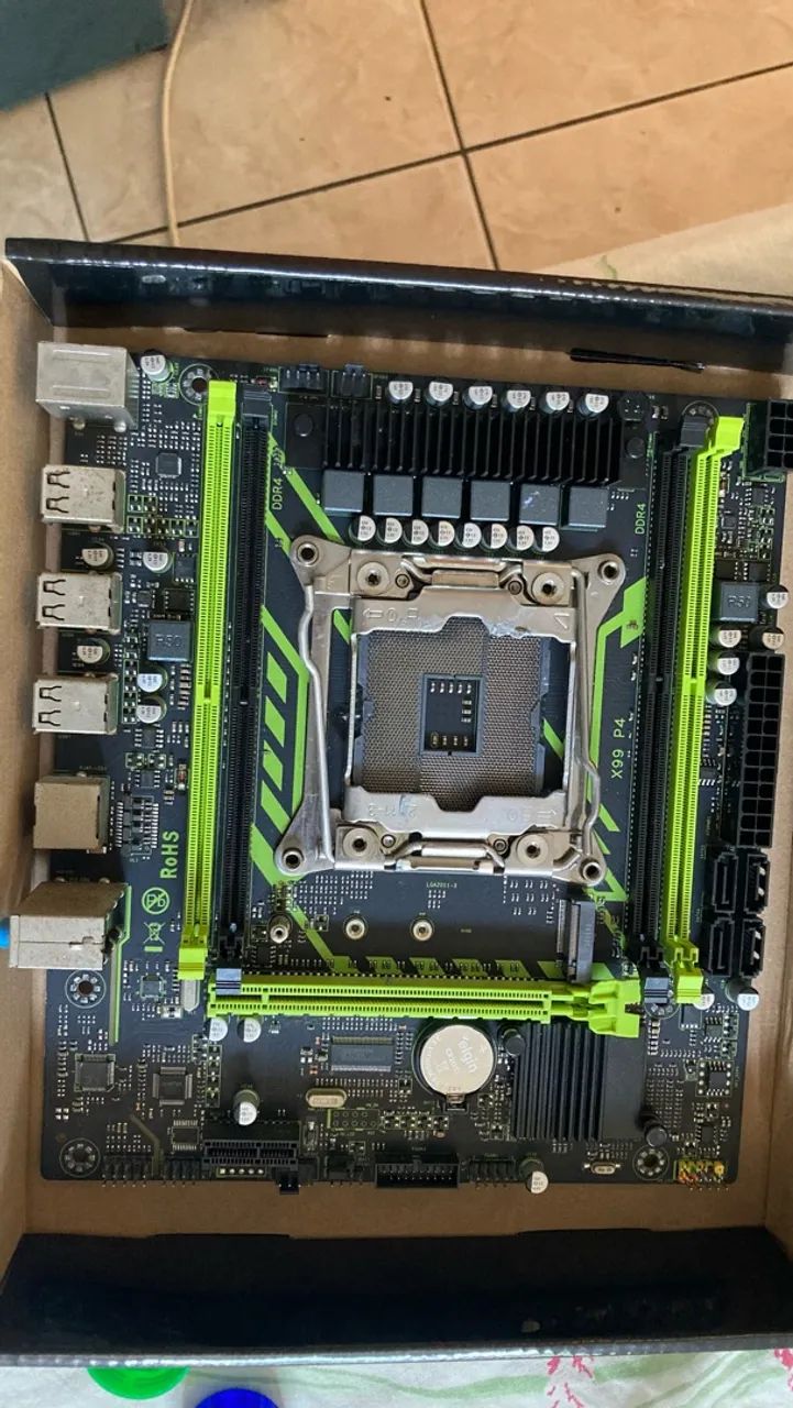 Placa mãe x99 p4 com defeito 