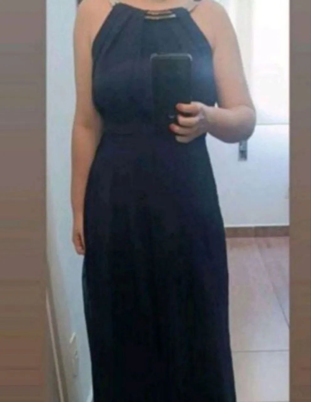 Vestido azul longo 