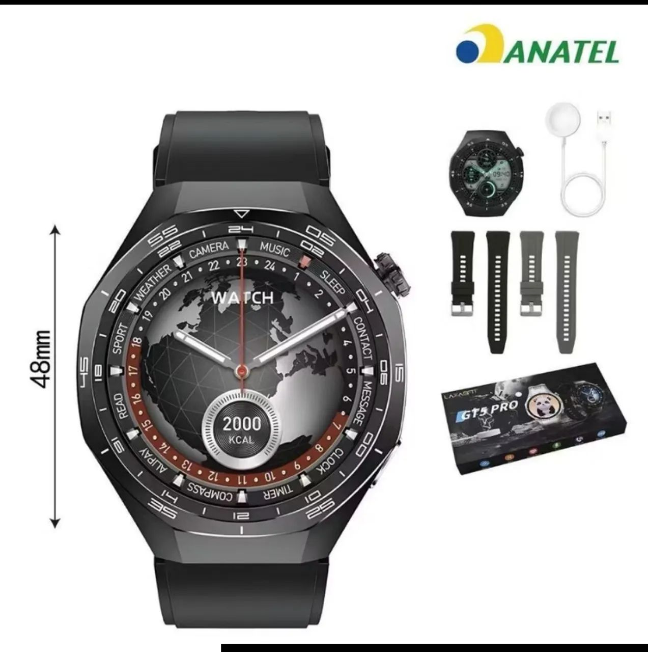 Smartwatch GT5 Pro GPS e NFC Integrado com tela HD - Foto 4