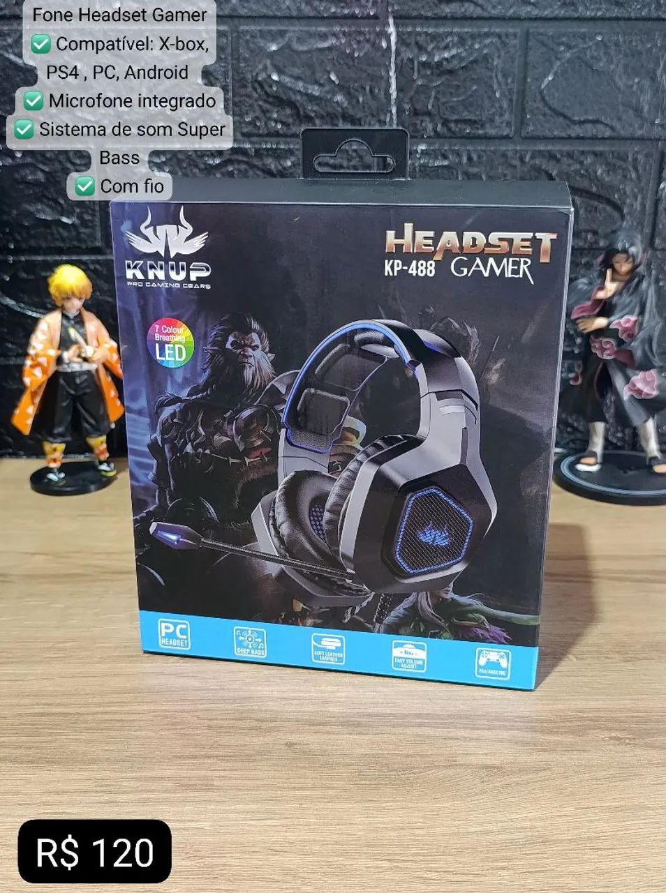 Fone de ouvido Headset gamer 