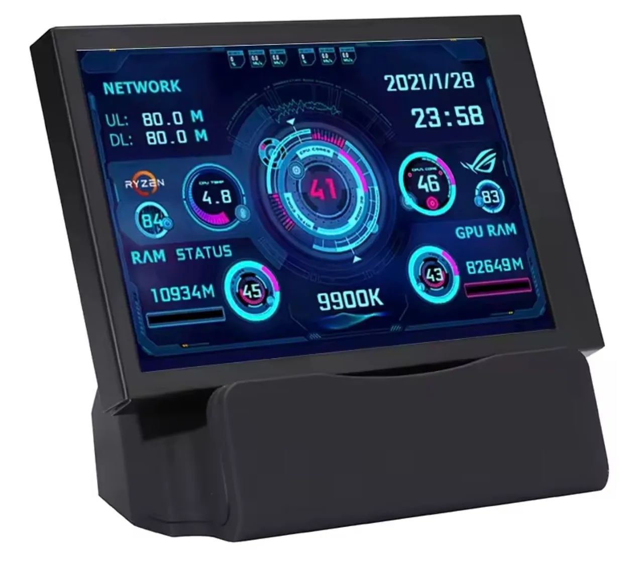 Tela secundária para PC IPS 3,5" 