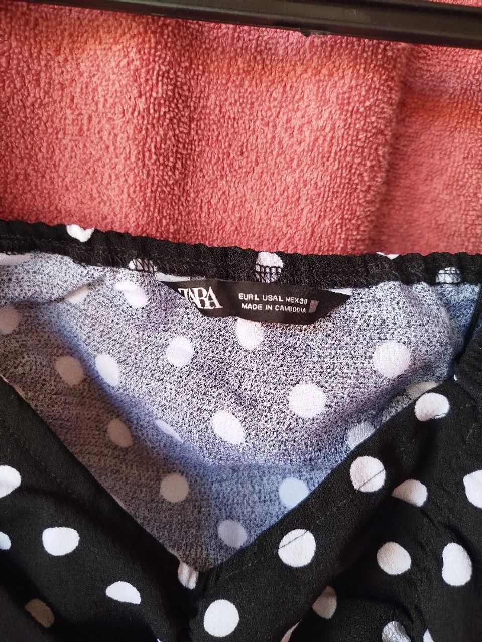 Vestido Drapeado bolinhas -zara - Foto 3