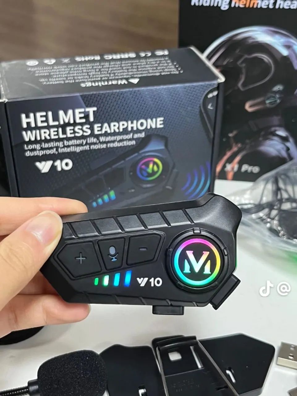 Fone Y10 para capacete  - Foto 3