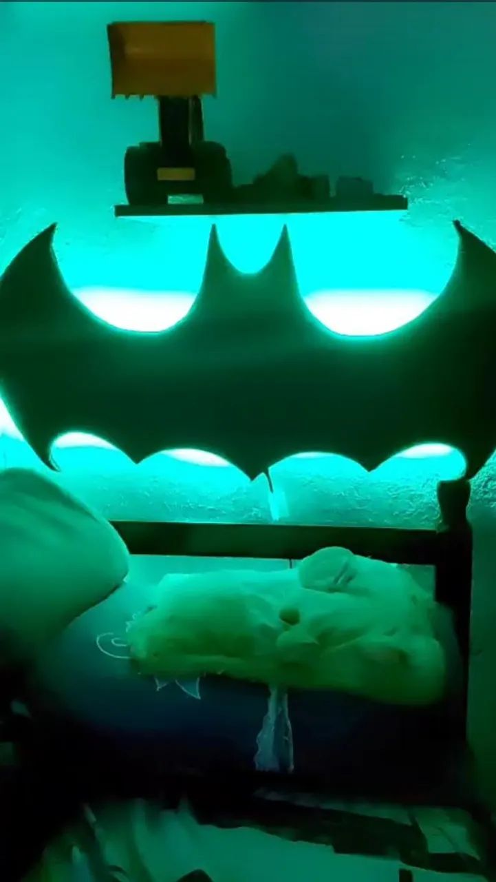 Cabeceira de cama do Batman com Led - Foto 3