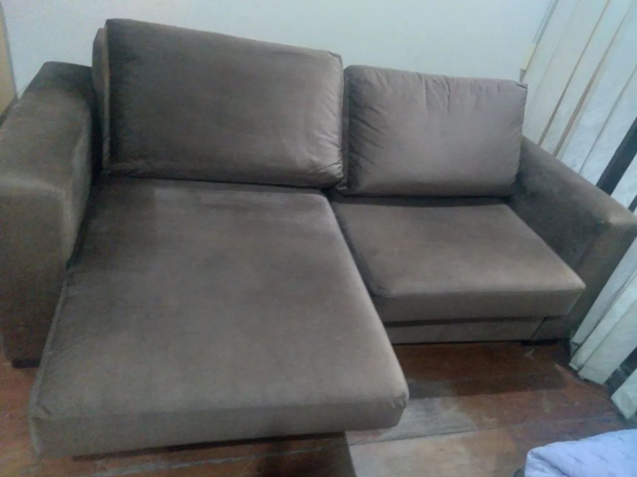 Vendo sofá retrátil, 02 lugares Marrom  - Foto 3