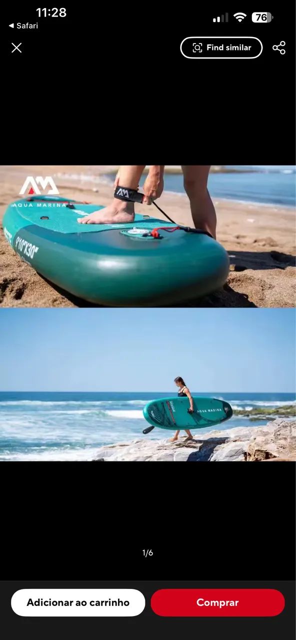 Prancha de Stand Up Paddle Inflável AQUA MARINA BREEZE