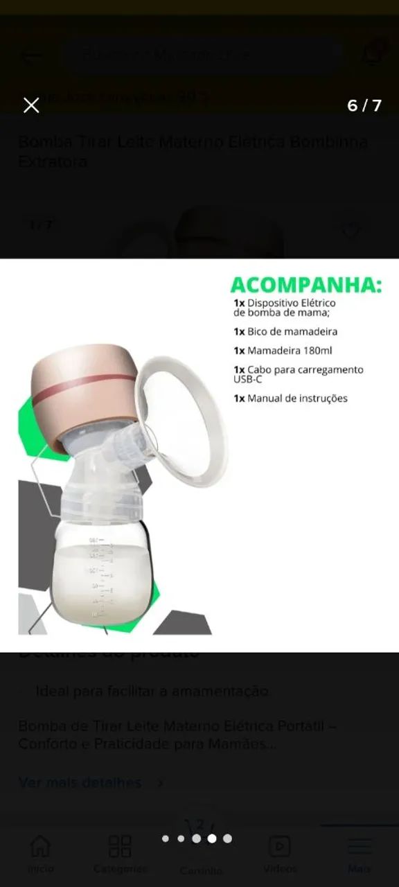 Bomba de tirar leite materno  - Foto 4