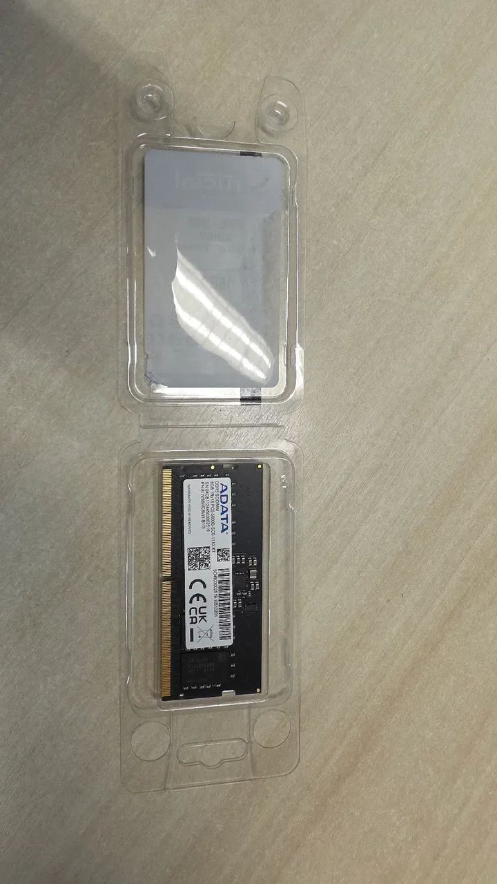 1 Pente de memória DDR5 8gb ram 5600mhz 