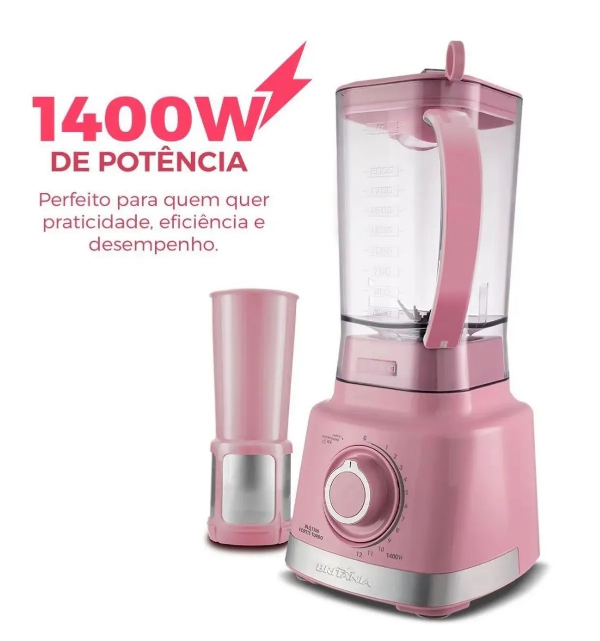 Liquidificador rosa 127 e 220v - Foto 4
