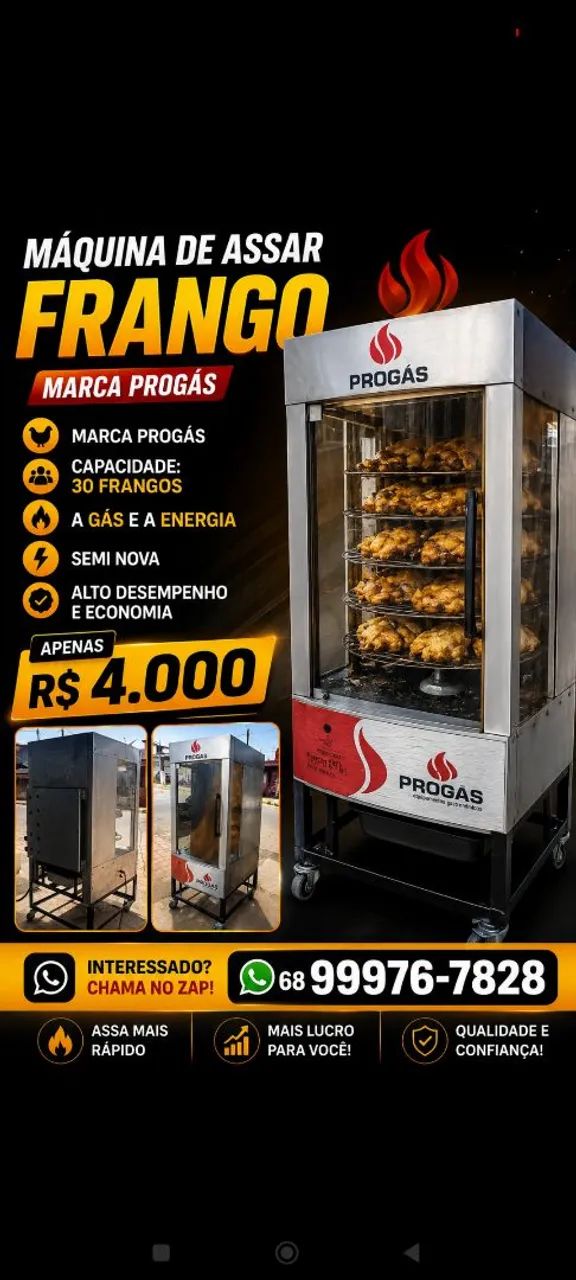 Vende-se Máquina de Assar FRANGO 