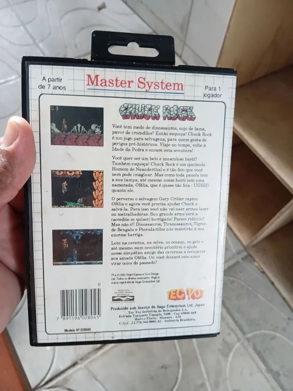 Jogo Master System Chuck Rock - Foto 3