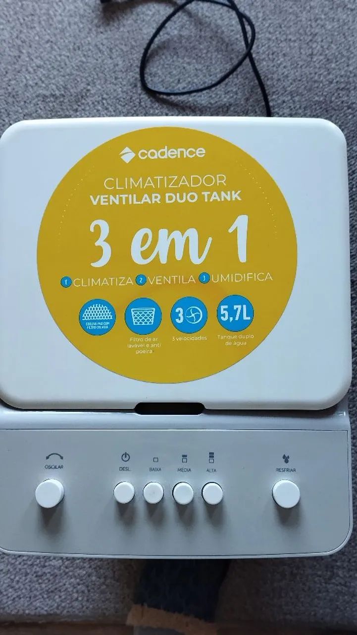 Climatizador Cadence Ventilar Duo Tank Modelo CLI306 - Foto 2