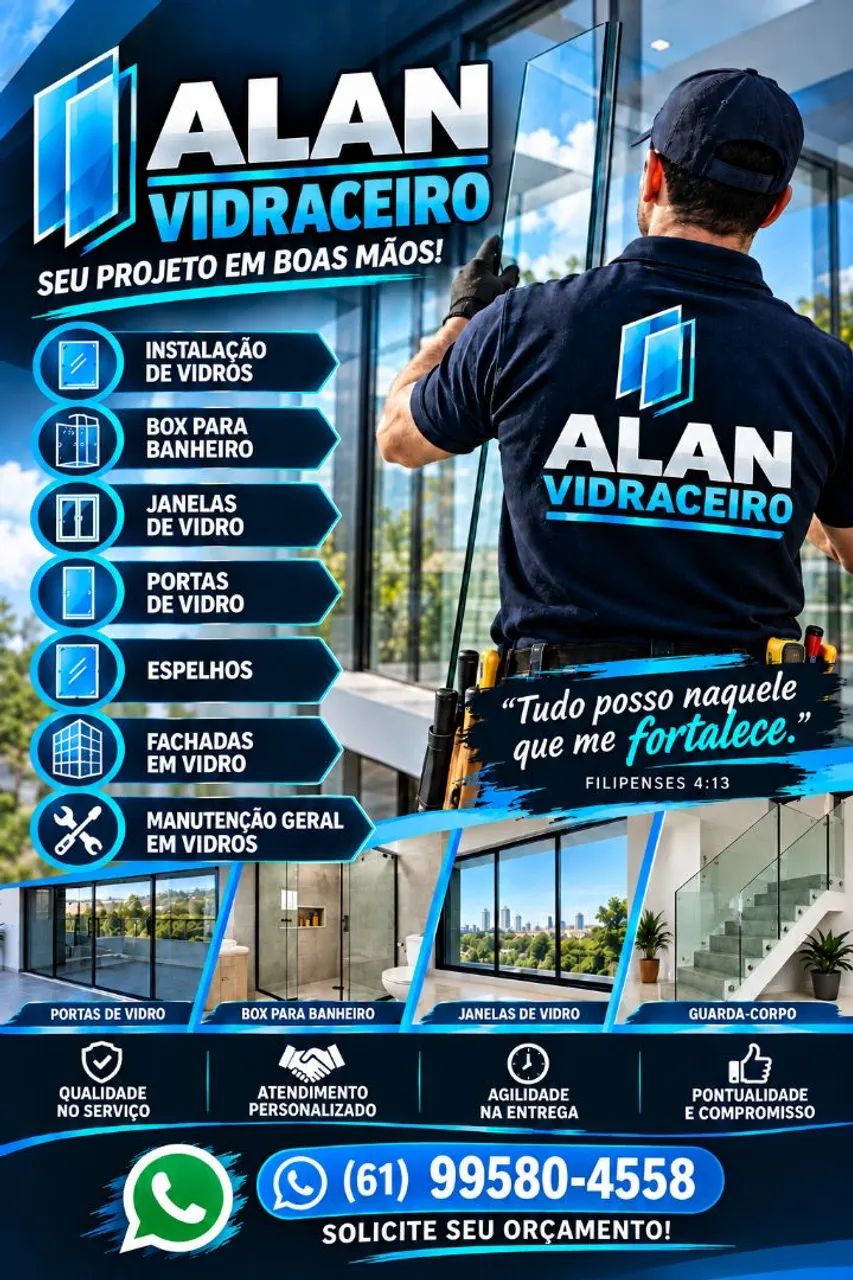 Manutenção geral em vidros 