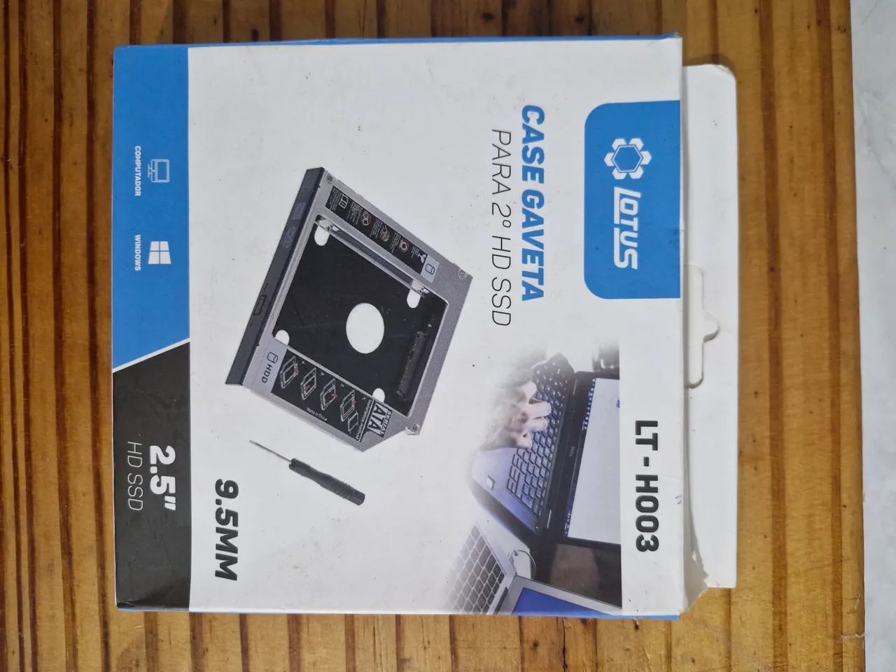 Adaptador Caddy 9.5mm NOVO