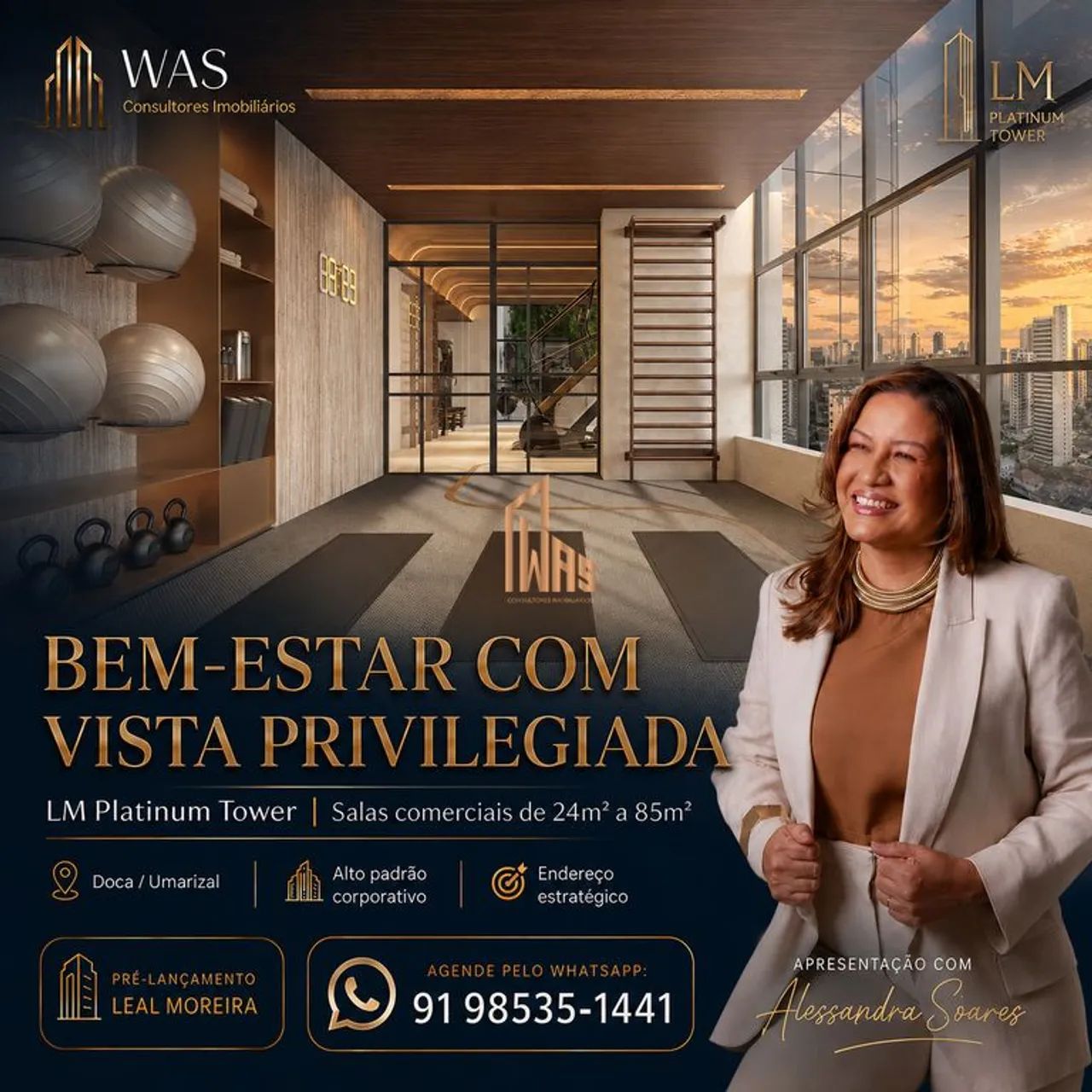 LM Platinum Tower Sala Comercial na Doca, 52m², Umarizal - Foto 4