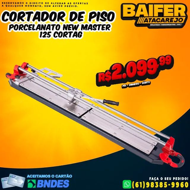 Cortador de Piso Porcelanato New Master 125 Cortag
