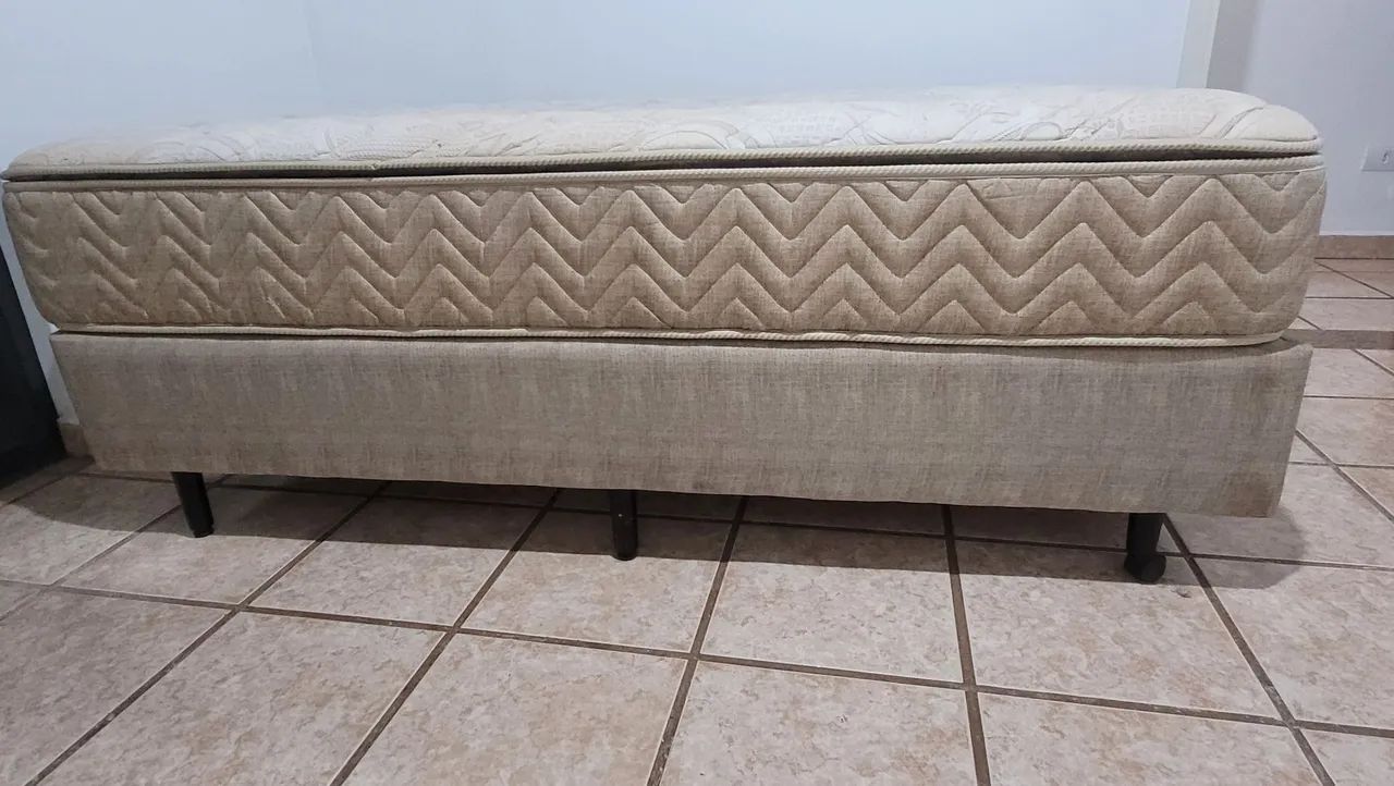 CAMA BOX SOLTEIRO AMERICANFLEX + COLCHÃO DE MOLAS ENSACADAS - Foto 2